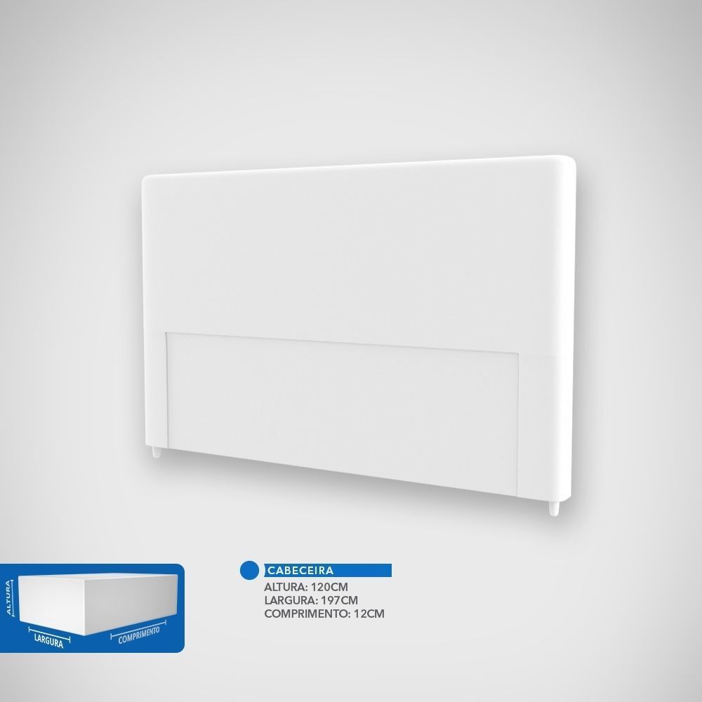 Cabeceira King Estofada New York Probel Corino - Imagem 10