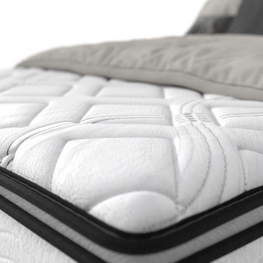 Colchão Solteiro Espuma AD Resistence Premium Probel 28cm Branco/Preto - Imagem 3