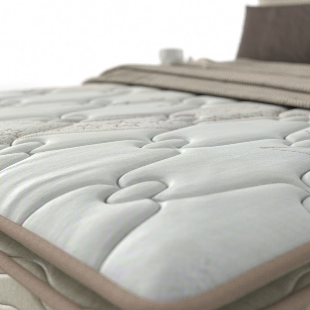 Colchão Solteiro Espuma D33 Extra Firme Probel 26cm Branco/Bege - Imagem 3