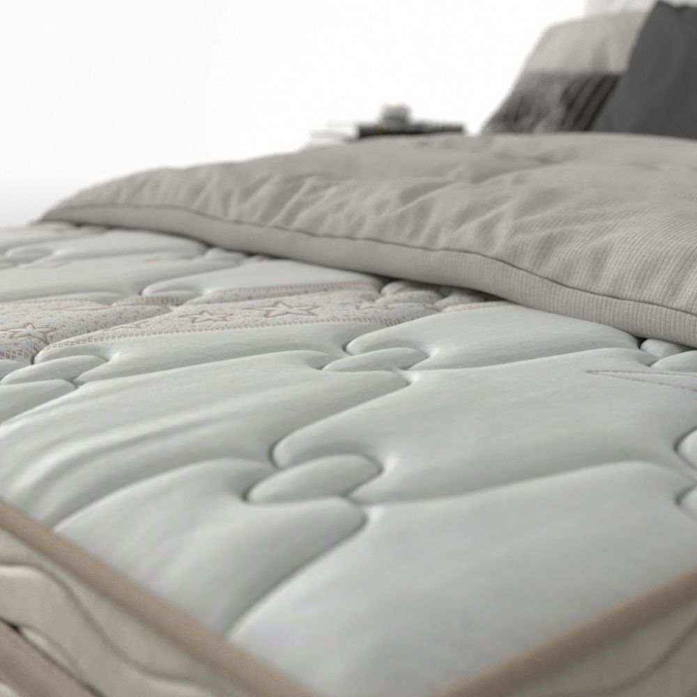 Colchão King Espuma D33 Extra Firme Probel 22cm Branco/Bege - Imagem 3