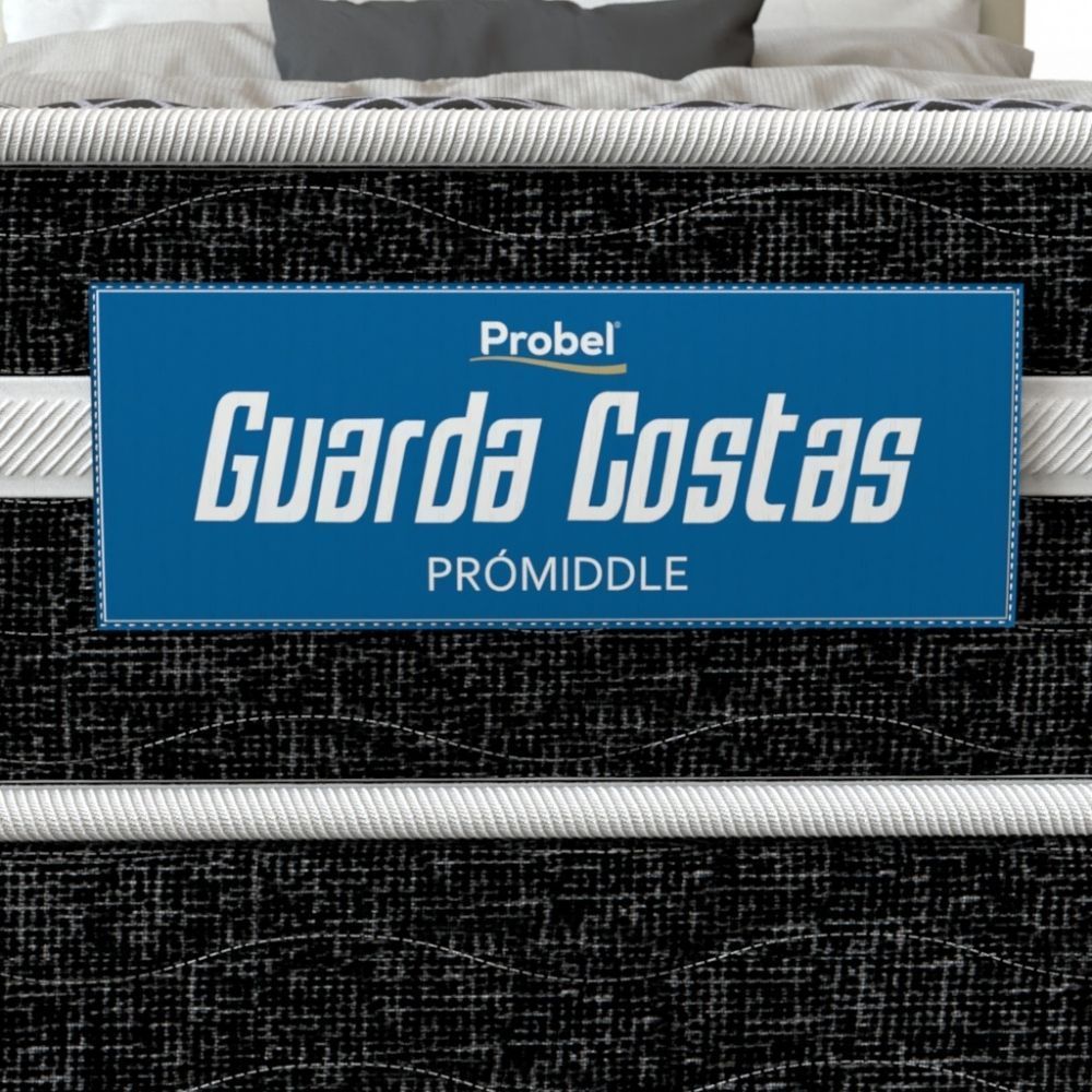 Colchão Casal Espuma D28 PróMiddle Probel 24cm Branco/Preto (138x188x24cm) - Imagem 3