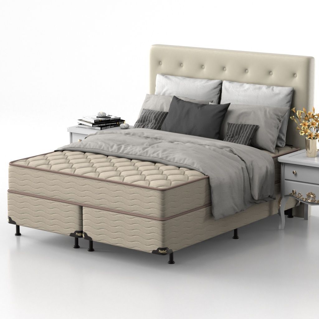 Colchão King Espuma D33 Prohotel Probel 17cm Bege/Bege (193x203x17cm) - Imagem 2