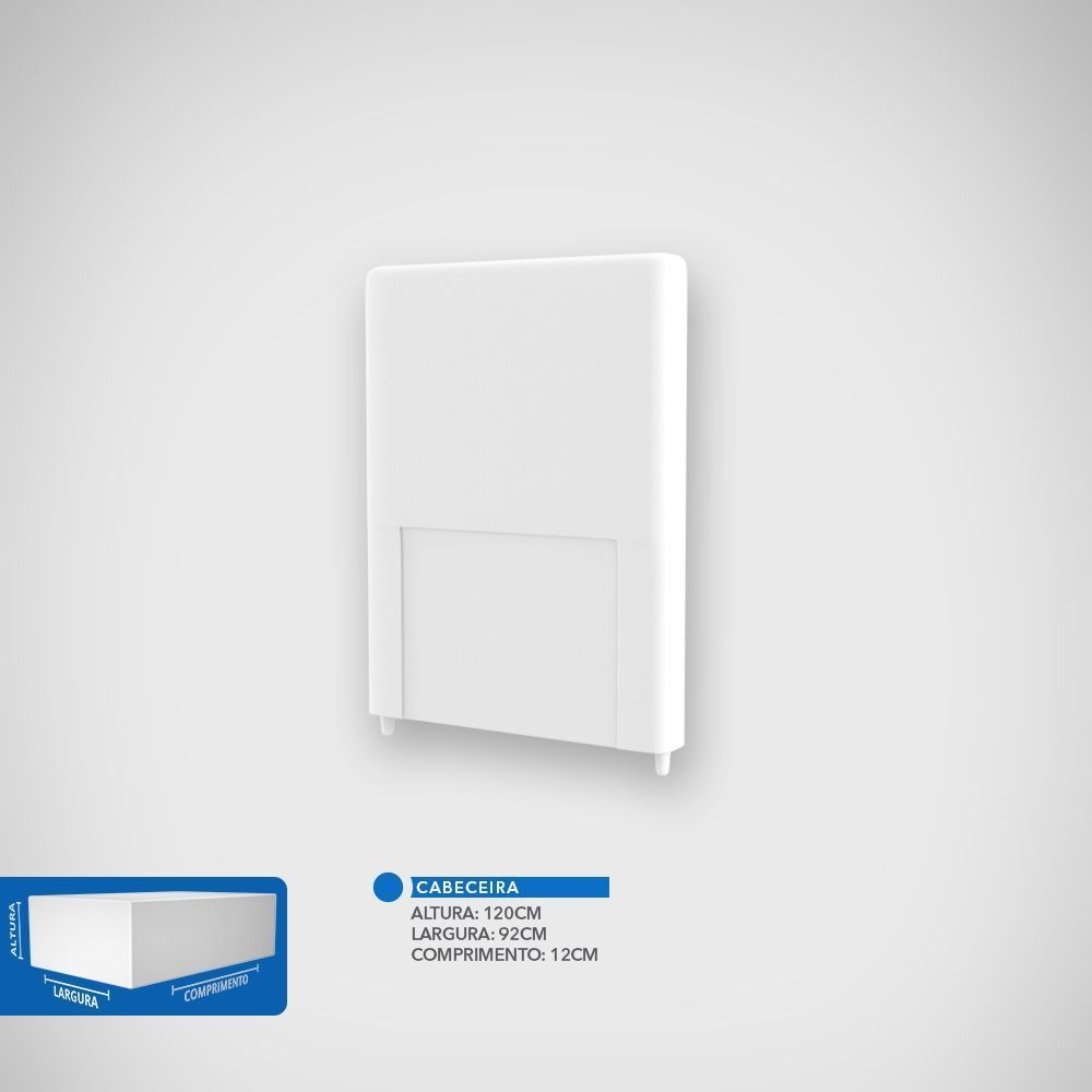 Cabeceira Solteiro Estofada Oxford Probel Corino - Imagem 8