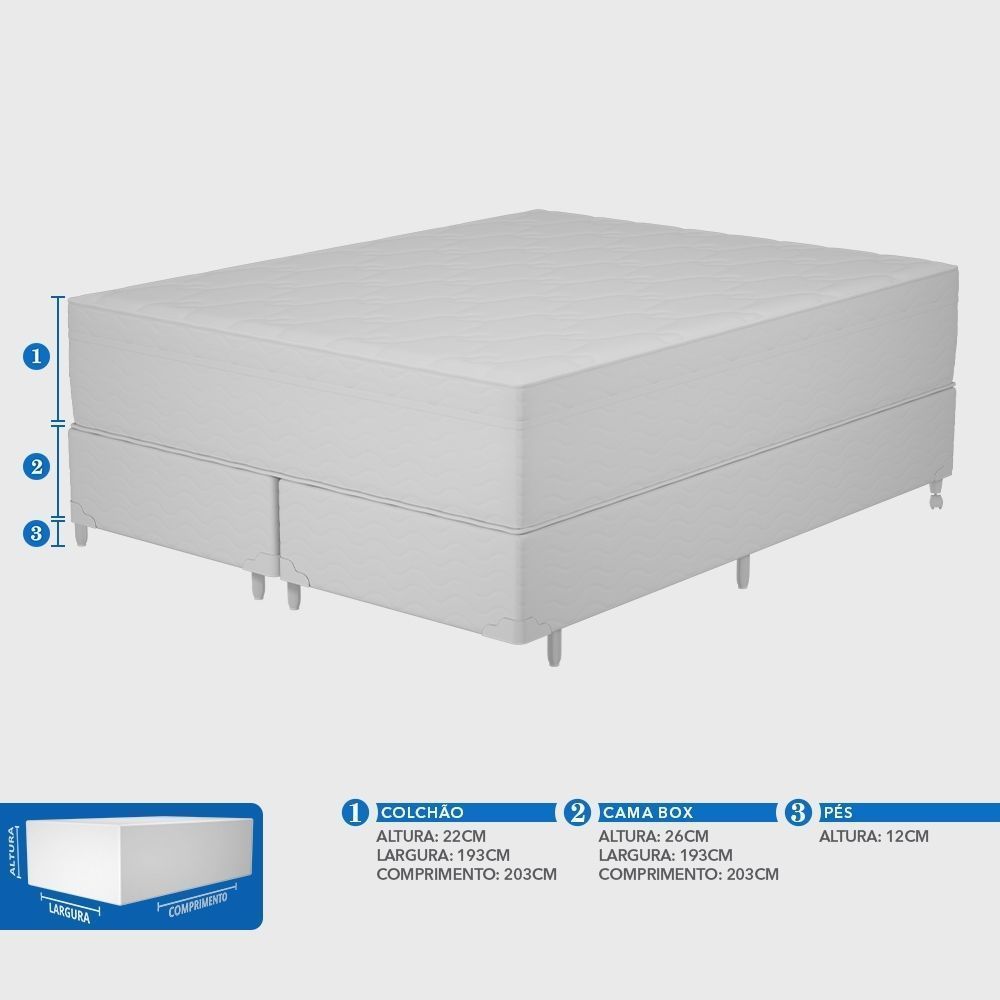 Conjunto Box King Mola Probel Firmpedic Light Black - Imagem 11