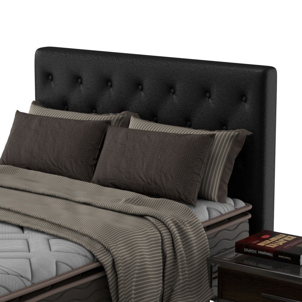 Cabeceira Casal Estofada Hampton Probel Corino - Imagem 7