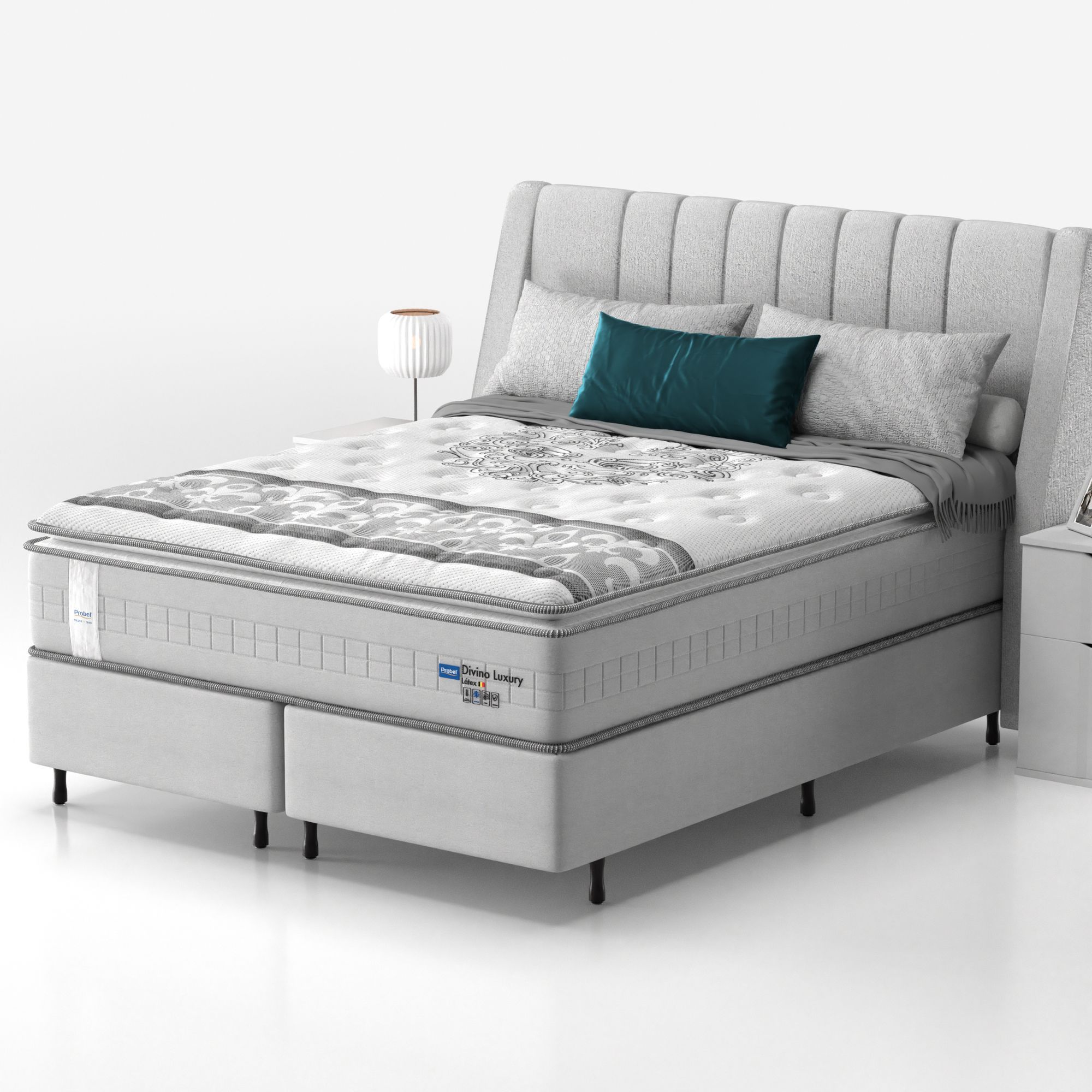 Colchão Queen Mola Ensacada Probel Divino Luxury Látex Pillow Super - Imagem 2