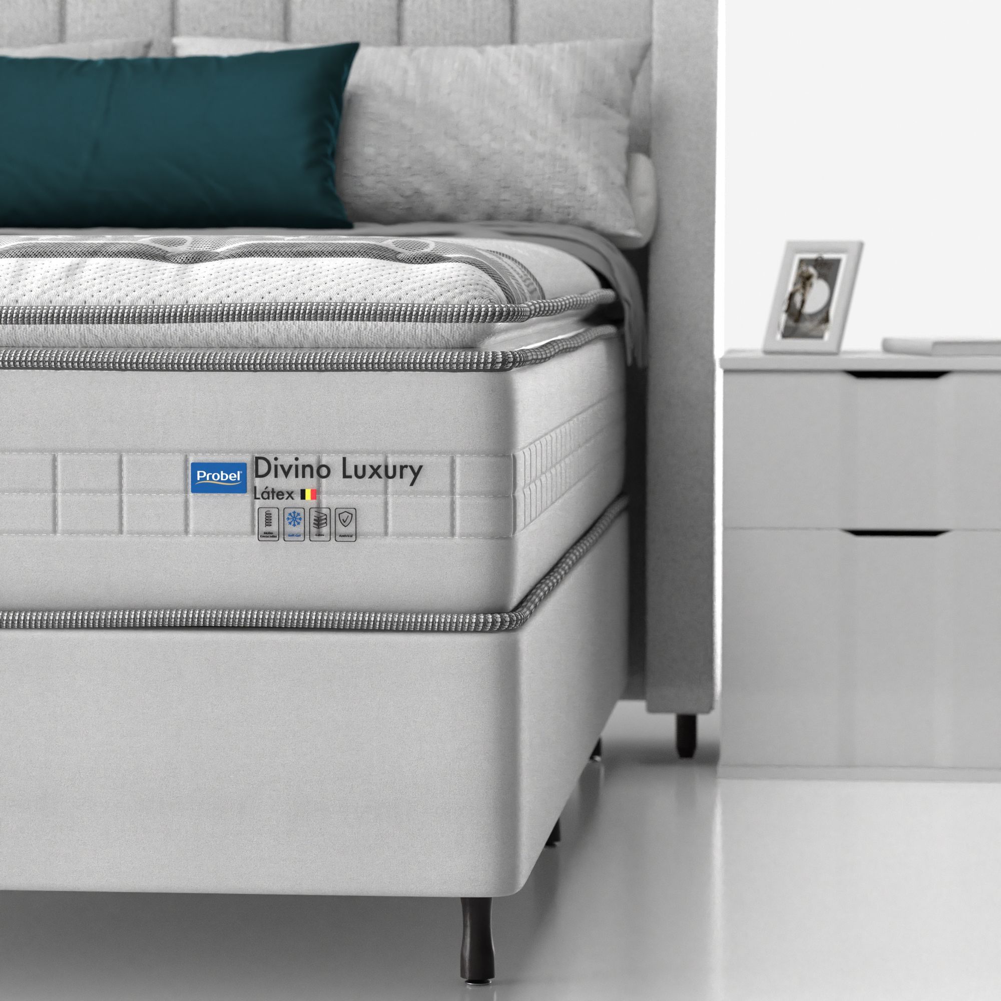 Colchão Queen Mola Ensacada Probel Divino Luxury Látex Pillow Super - Imagem 5