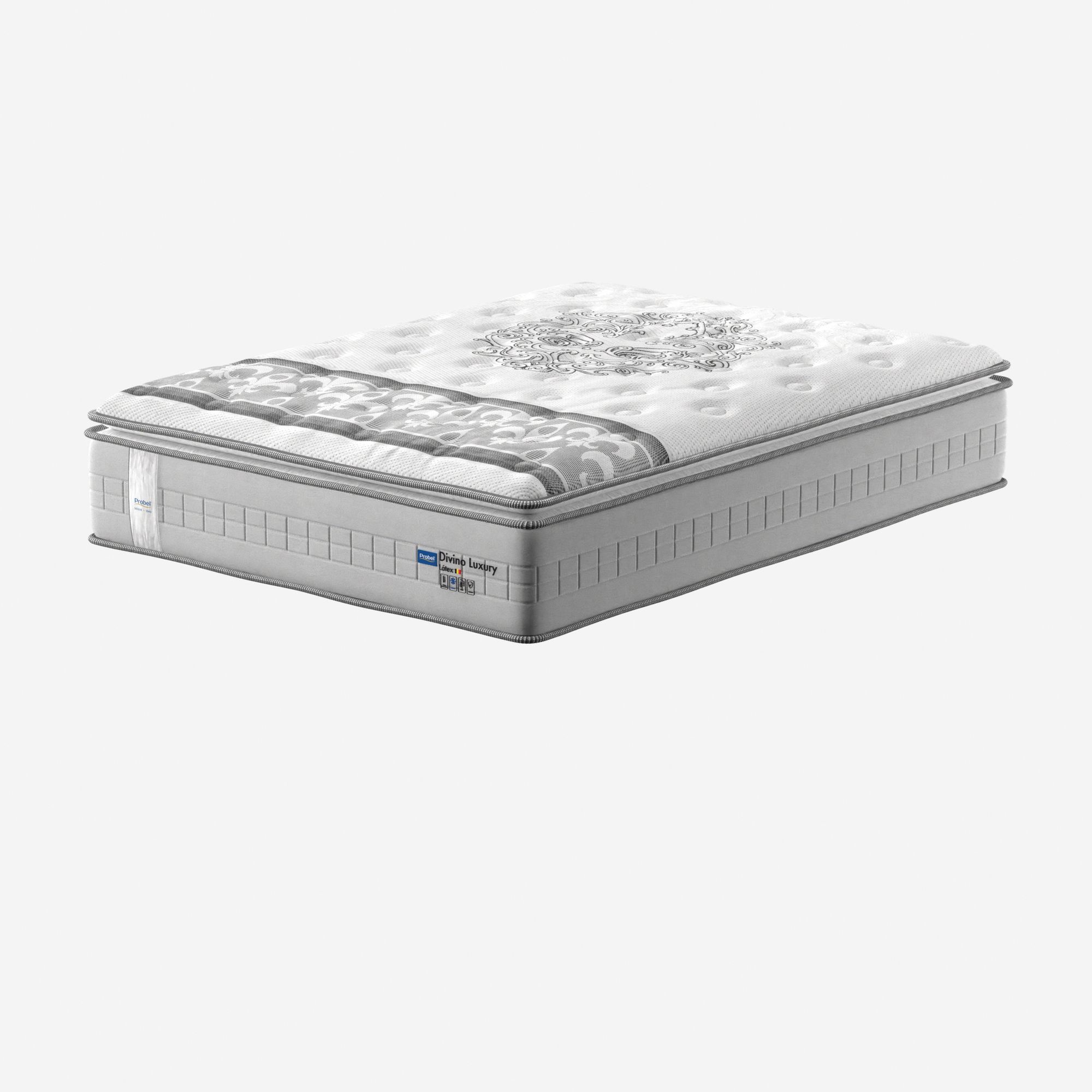 Colchão Casal Mola Ensacada Probel Divino Luxury Látex Pillow Super