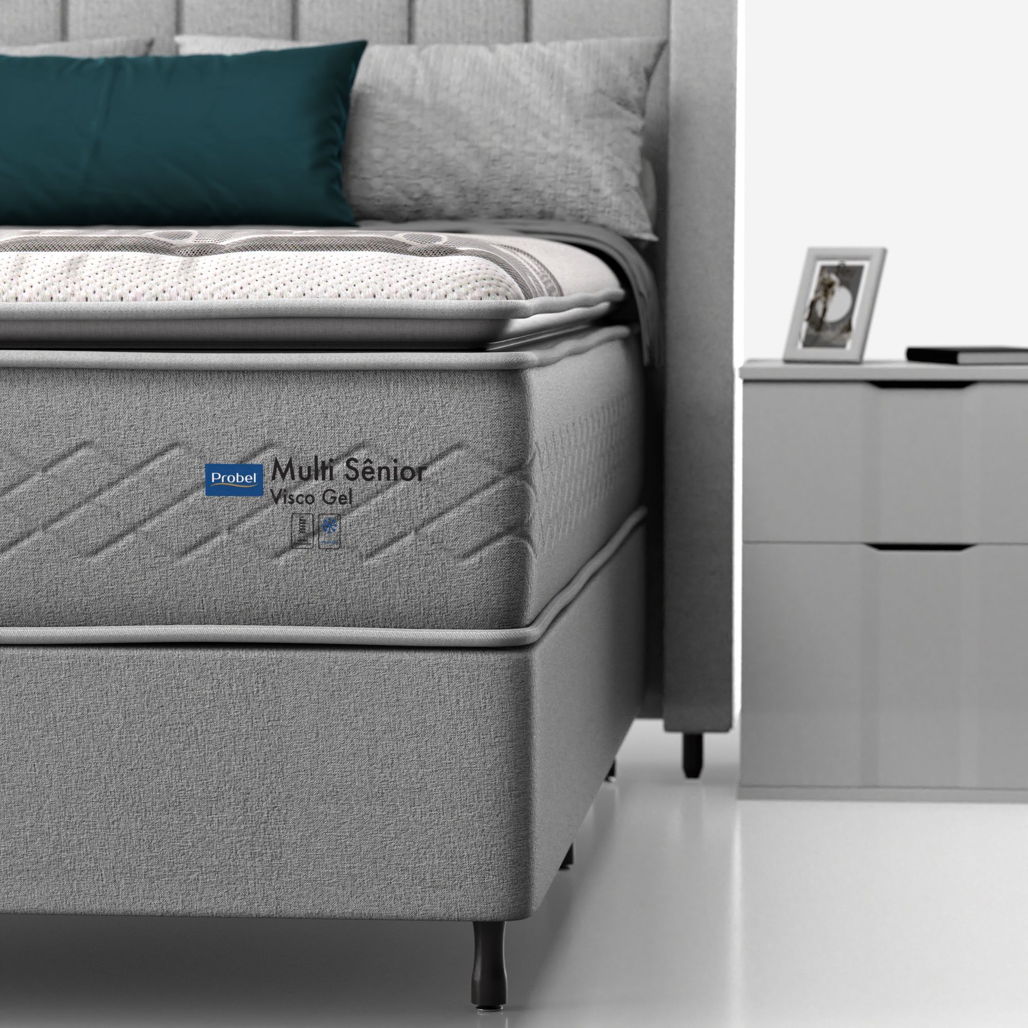 Colchão Casal Mola Ensacada Probel Multi Sênior Visco Gel - Imagem 5