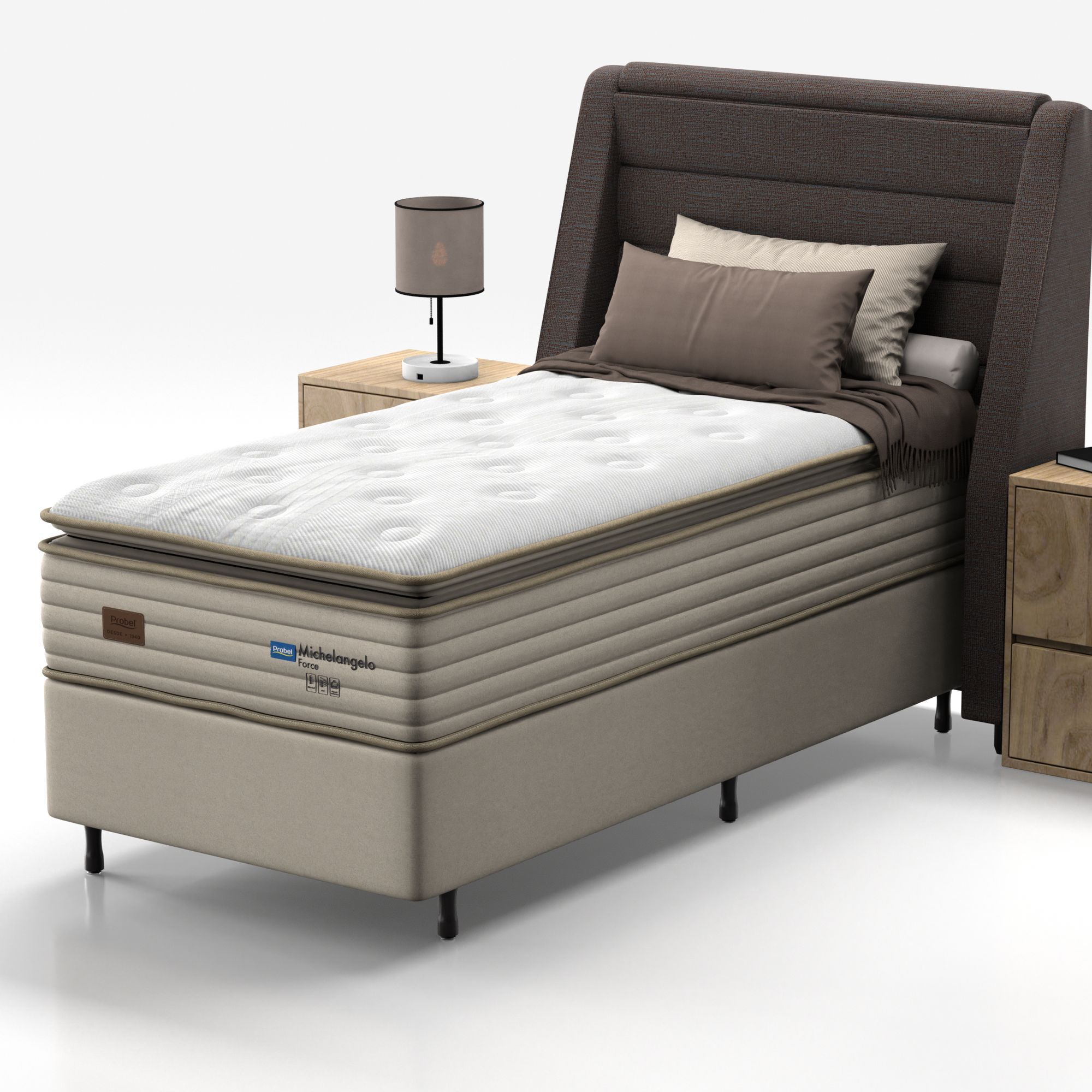 Colchão Solteiro Mola Probel Michelângelo Bambu Force - Imagem 2