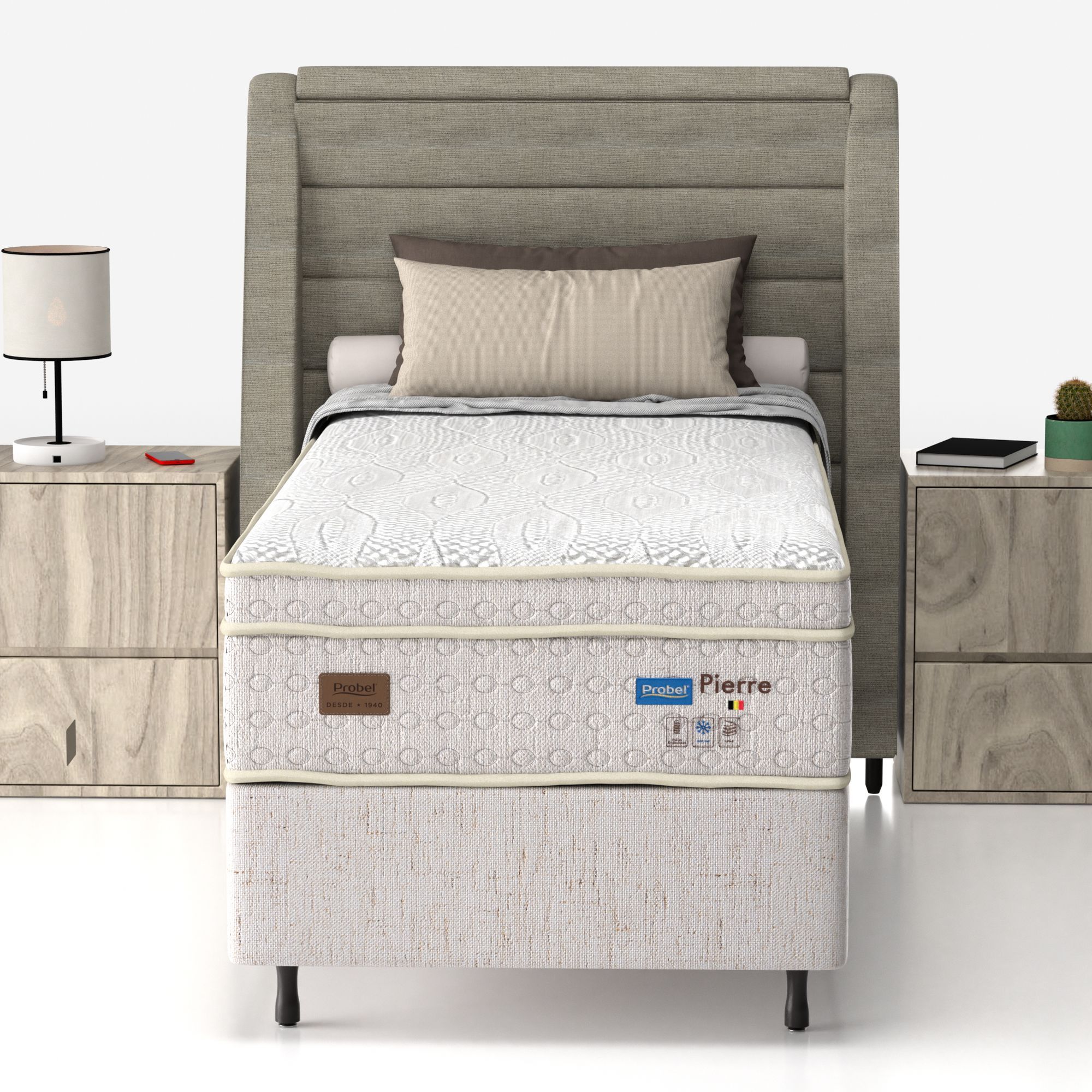 Colchão Solteiro Mola Ensacada Probel Pierre - Imagem 3
