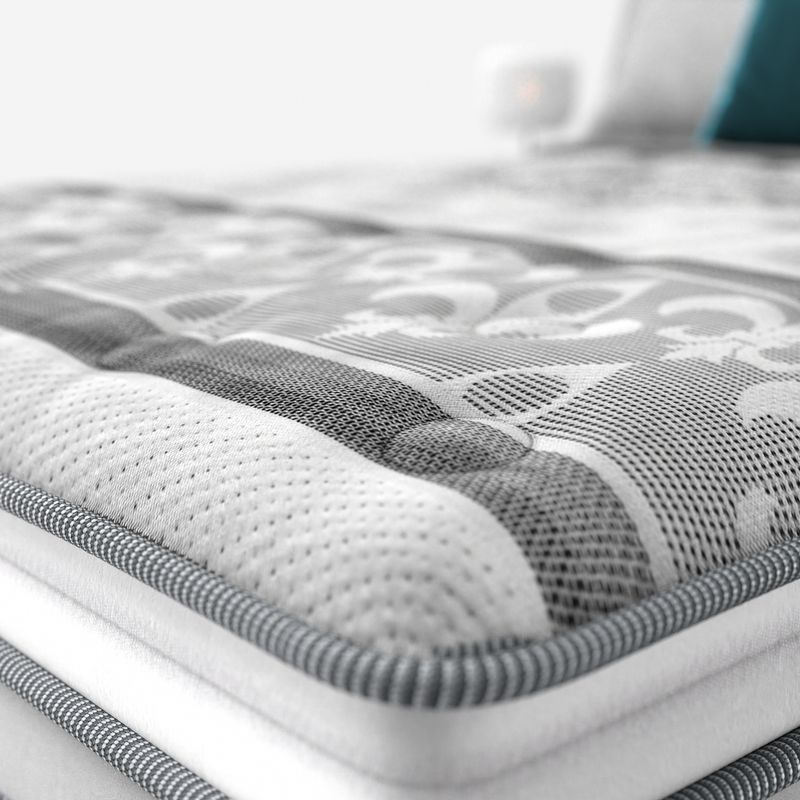 Conjunto Box Casal Mola Ensacada Probel Divino Luxury Látex Pillow Europeu - Imagem 4