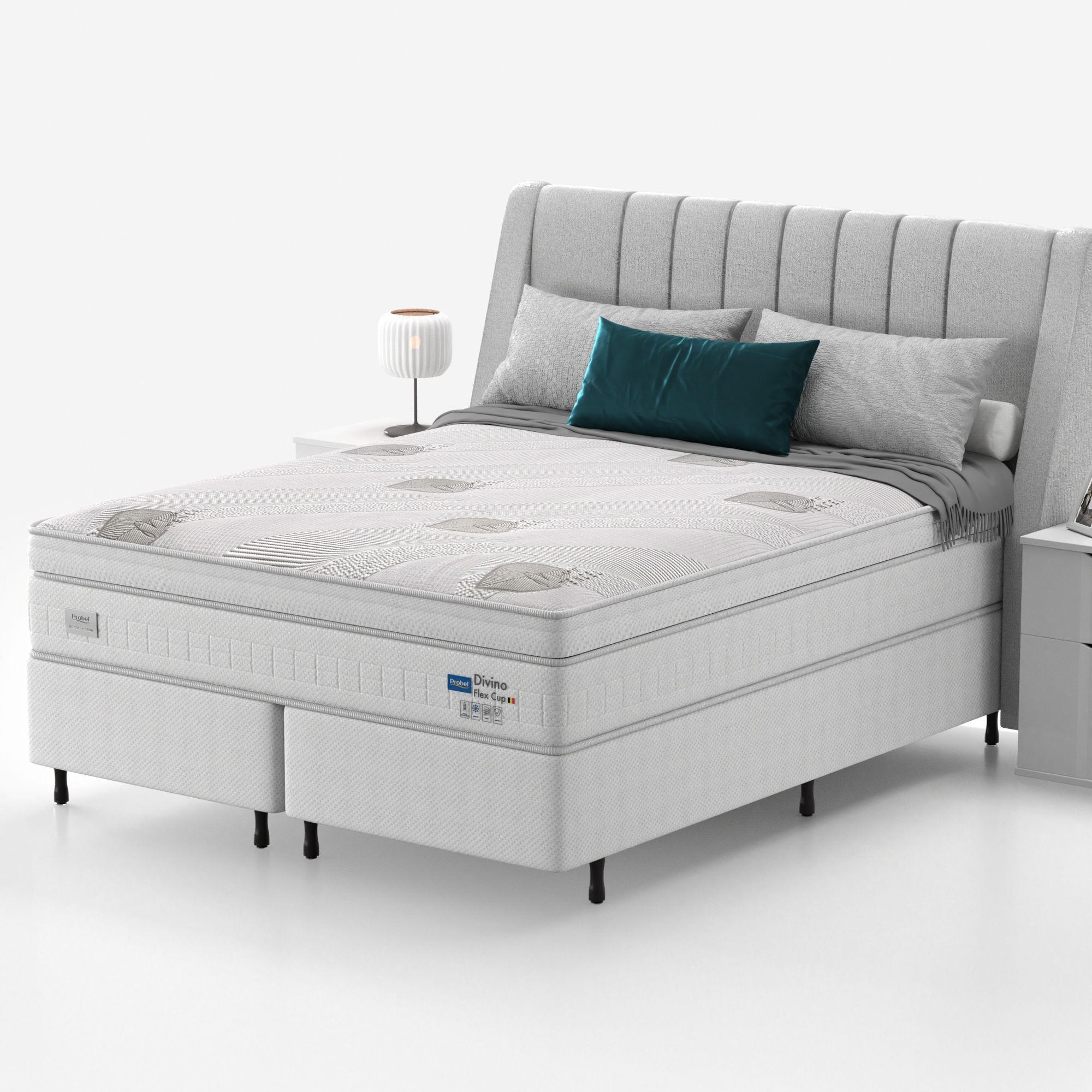 Colchão Queen Mola Ensacada Probel Divino Luxury Látex Flex Cup - Imagem 2