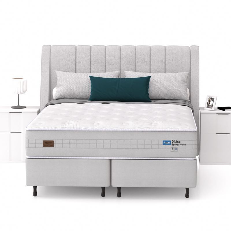 Conjunto Box Queen Mola Ensacada Probel Divino Springs Visco - Imagem 3