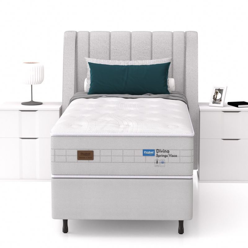 Colchão Solteiro Mola Ensacada Probel Divino Springs Visco - Imagem 3