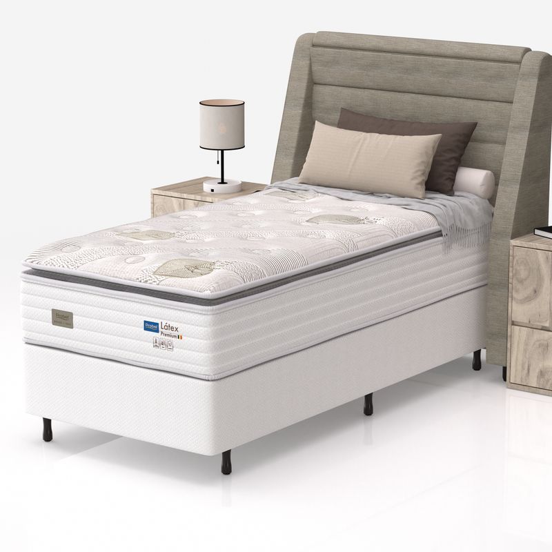Conjunto Box Solteiro Mola Ensacada Probel Látex Premium - Imagem 2