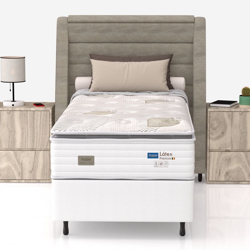 Conjunto Box Solteiro Mola Ensacada Probel Látex Premium - Imagem 3
