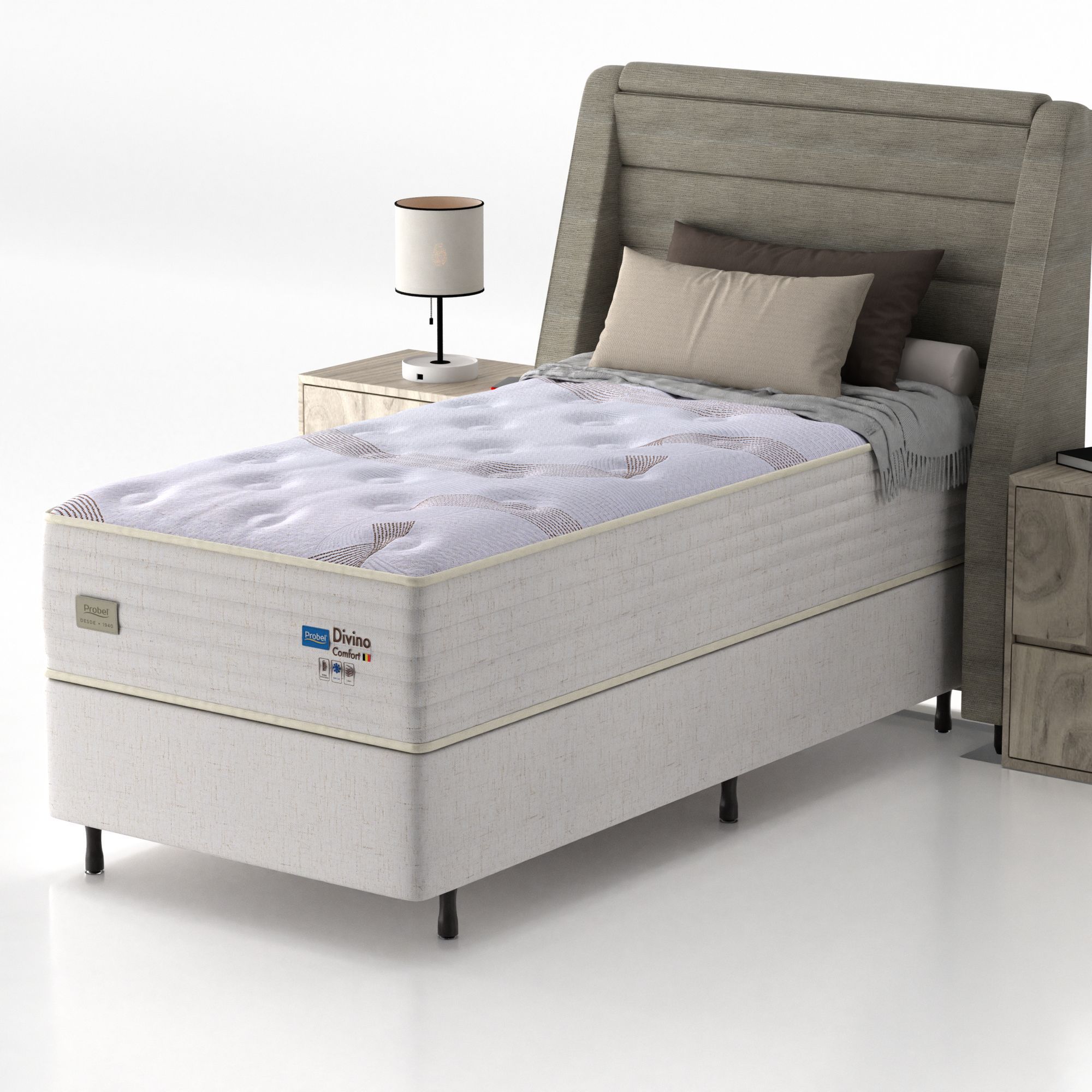 Colchão Solteiro Mola Ensacada Probel Divino Comfort - Imagem 2
