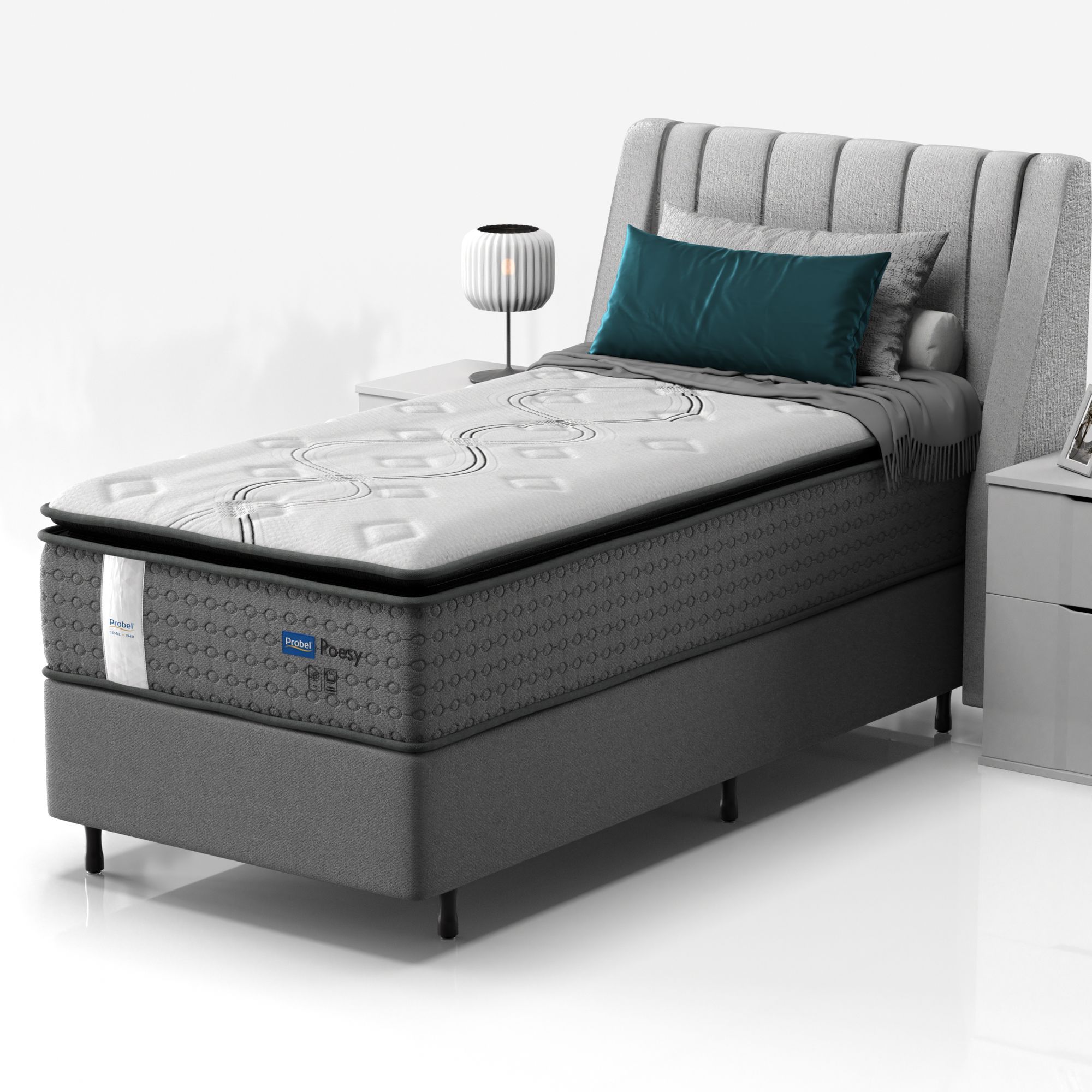 Colchão Solteiro Mola Probel Poesy - Imagem 2