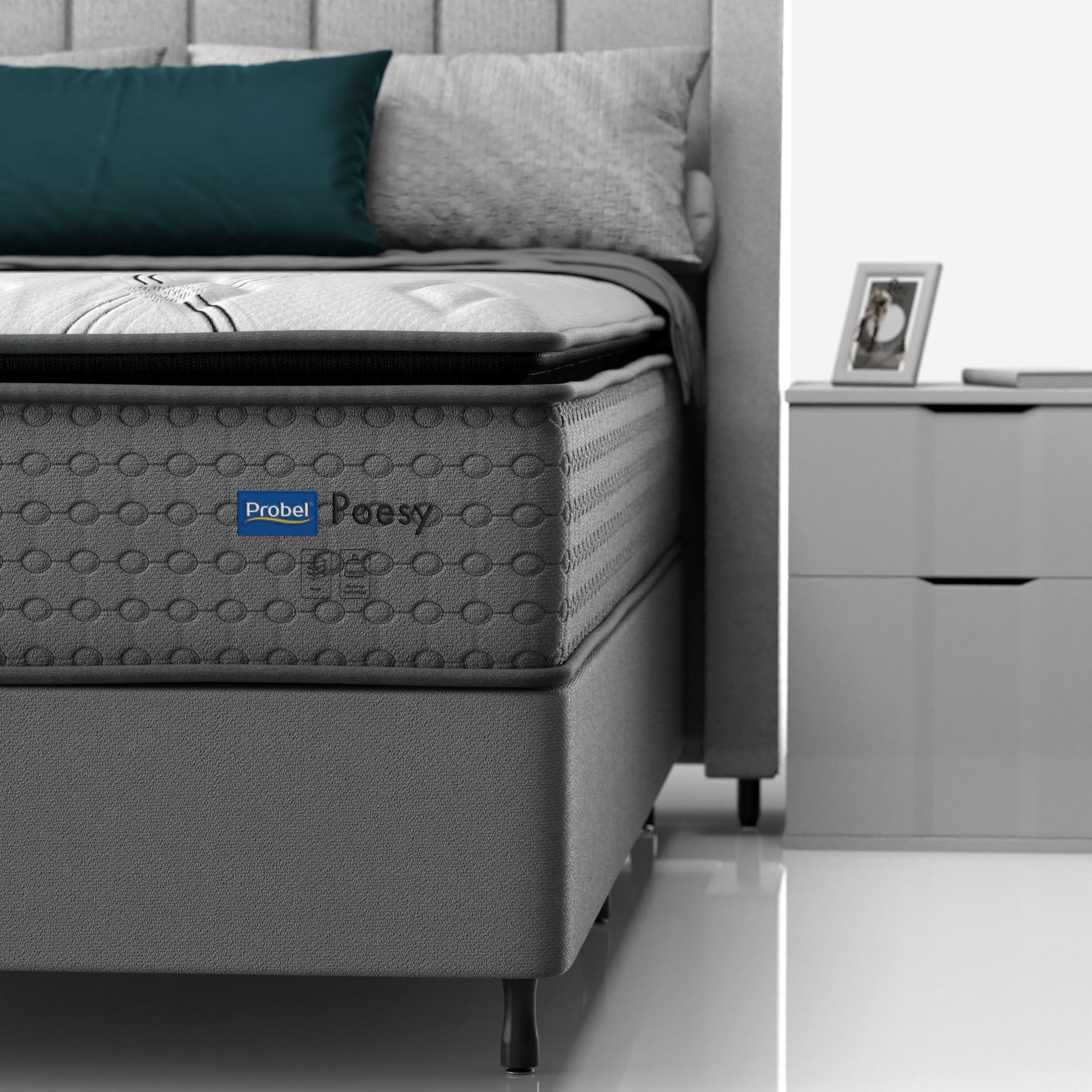 Colchão Solteiro Mola Probel Poesy - Imagem 5