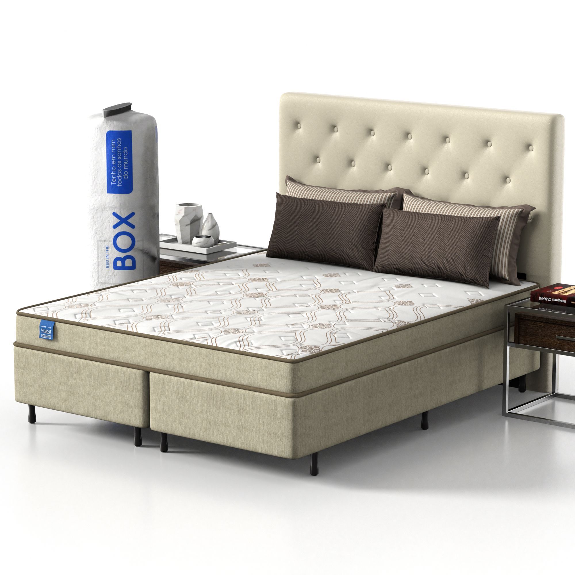 Colchão Queen Espuma D33 Probel Embalado à Vácuo - Imagem 2