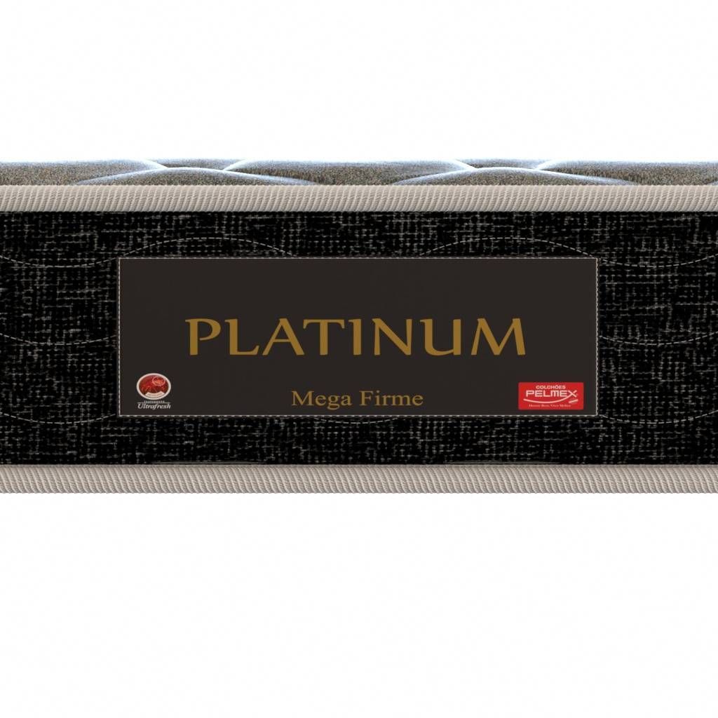 Colchão Solteiro Espuma D33 Platinum Prodormir 20cm cinza/Preto (88x188x20cm) - Imagem 3