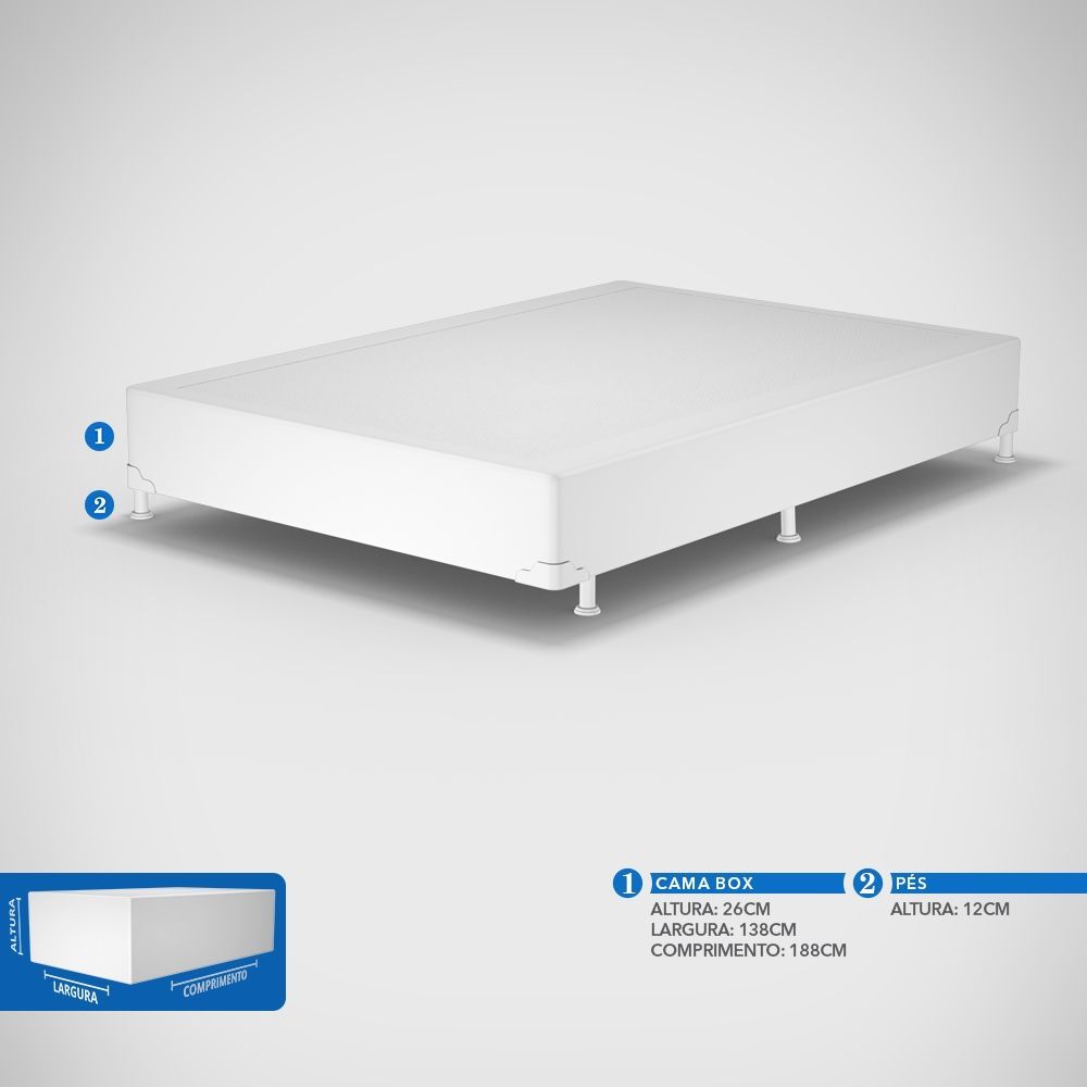 Base Box Casal Prodormir Standard Tela - Imagem 2