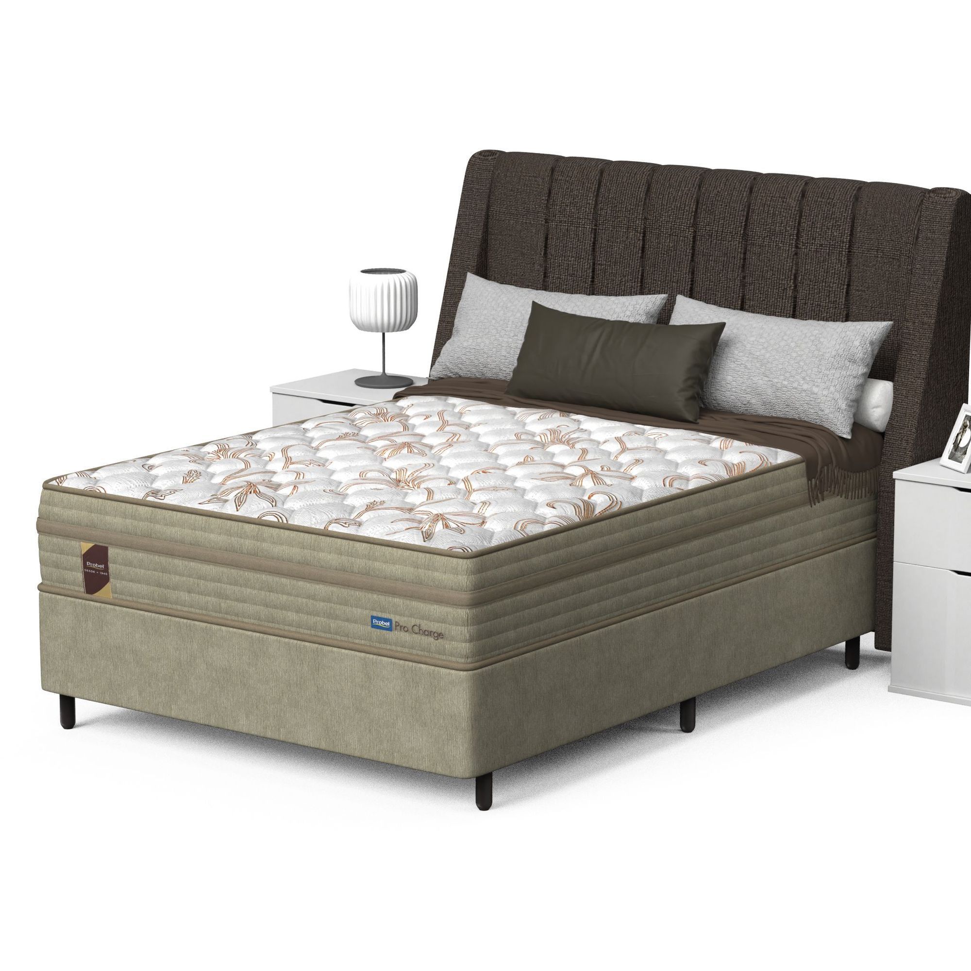 Conjunto Box Casal Mola Probel Pró Charge (138x188x54cm) - Imagem 3