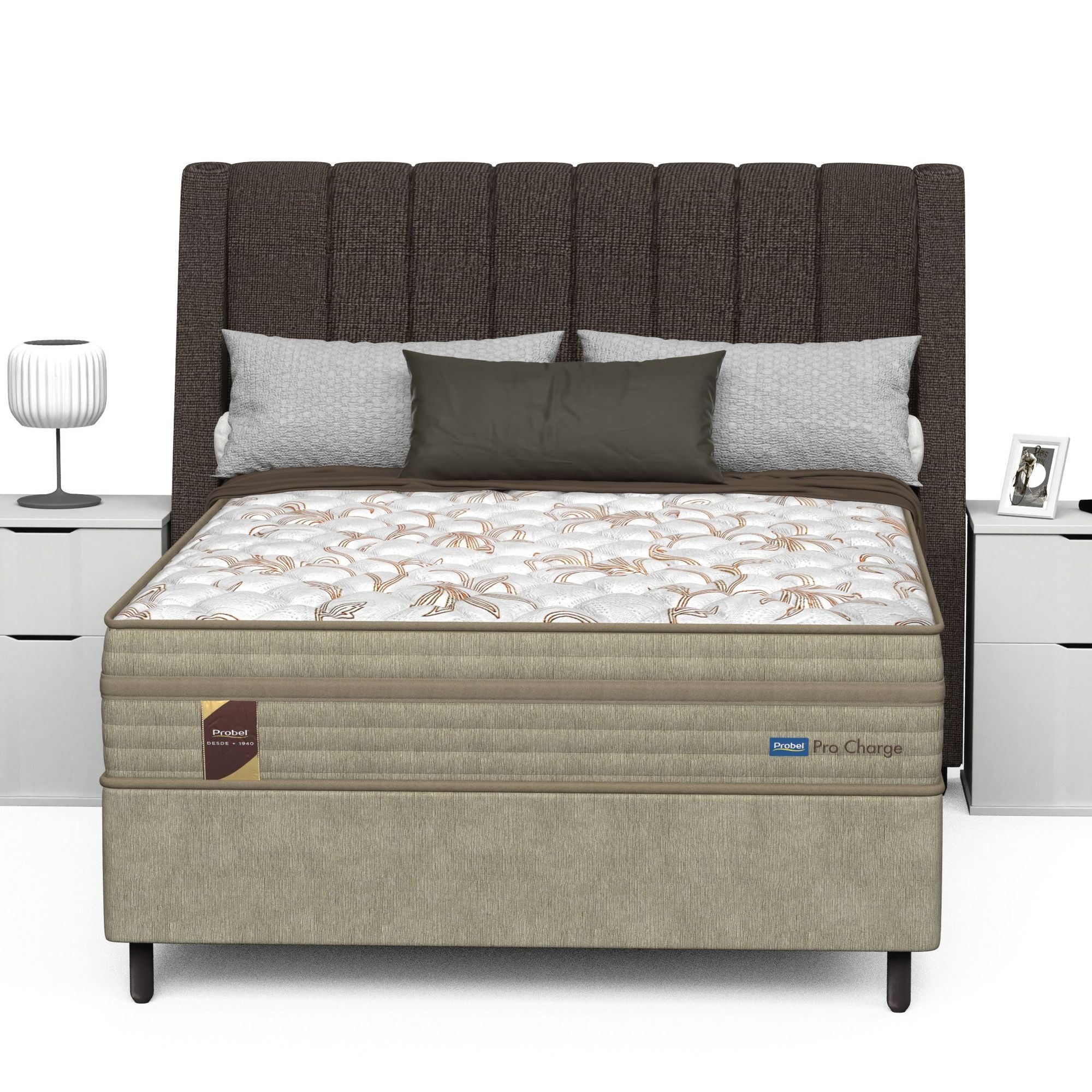 Conjunto Box Casal Mola Probel Pró Charge (138x188x54cm) - Imagem 4