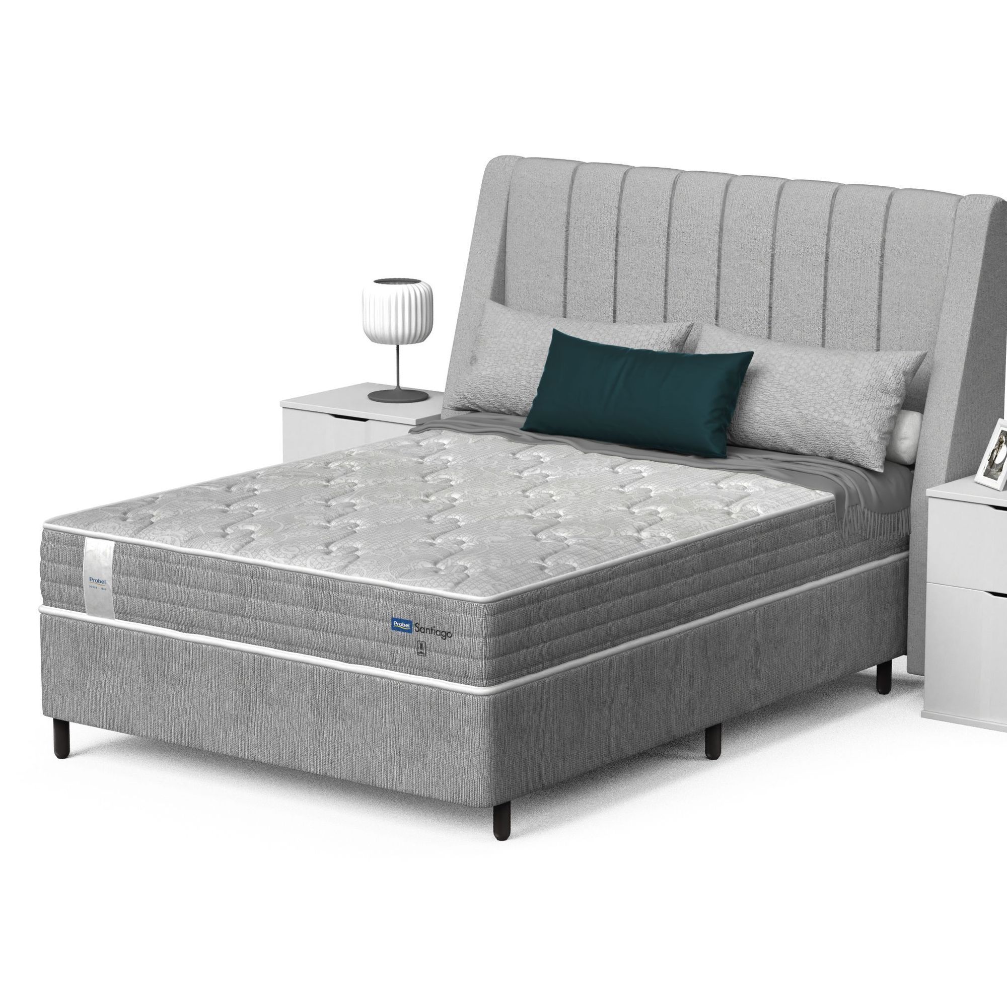 Conjunto Box Casal Mola Ensacada Probel Santiago (138x188x50cm) - Imagem 3