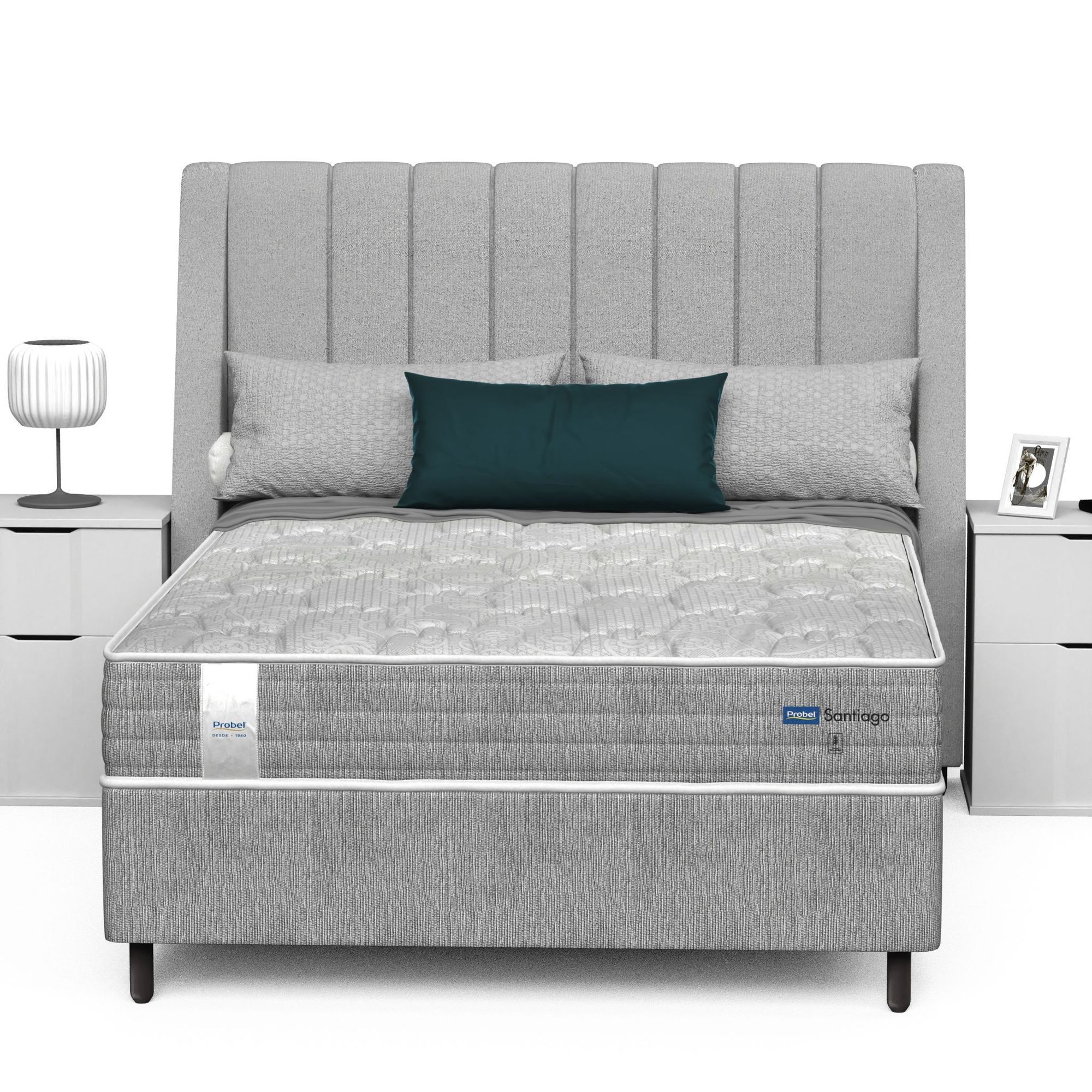 Conjunto Box Casal Mola Ensacada Probel Santiago (138x188x50cm) - Imagem 4