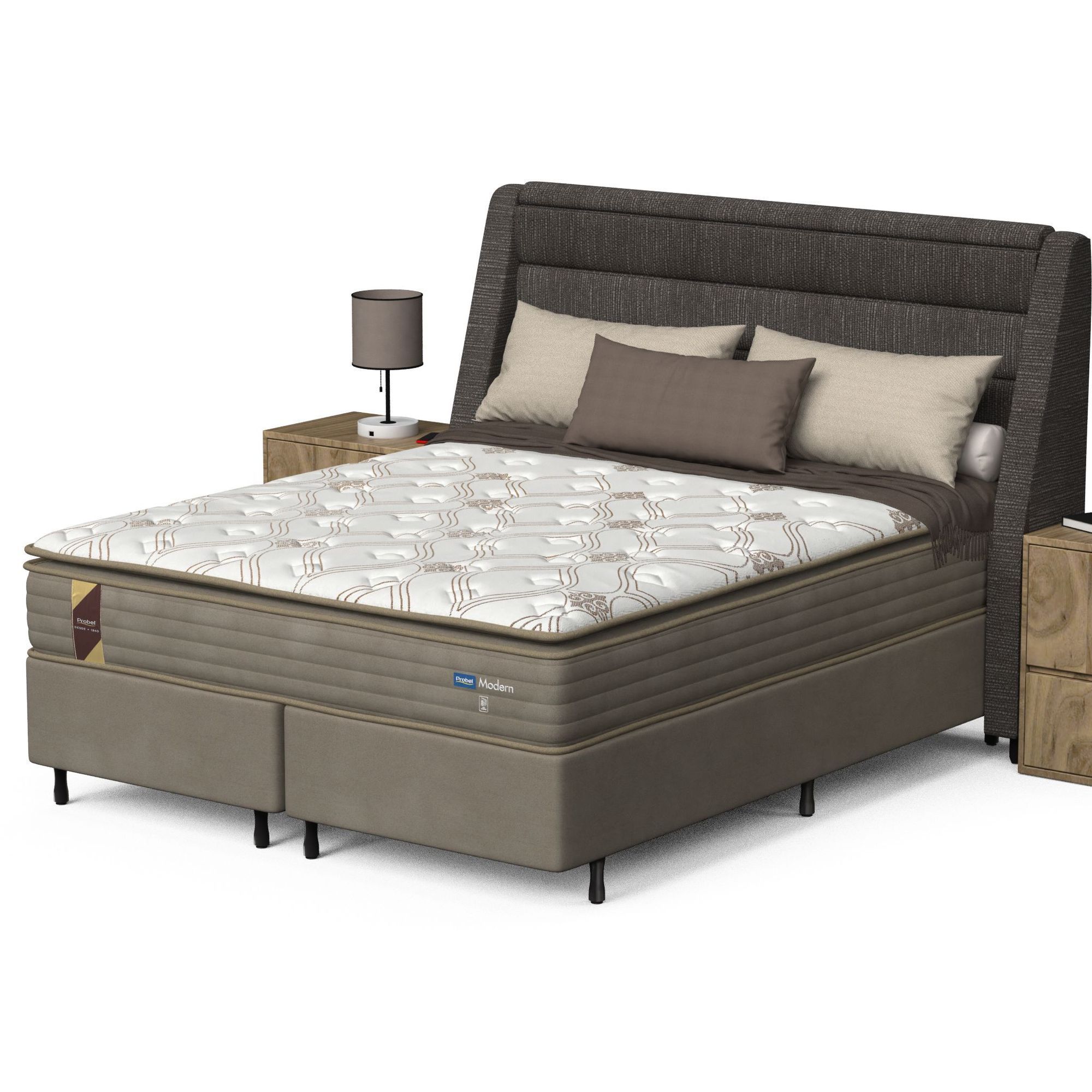 Conjunto Box Queen Mola Probel Modern (158x198x58cm) - Imagem 3