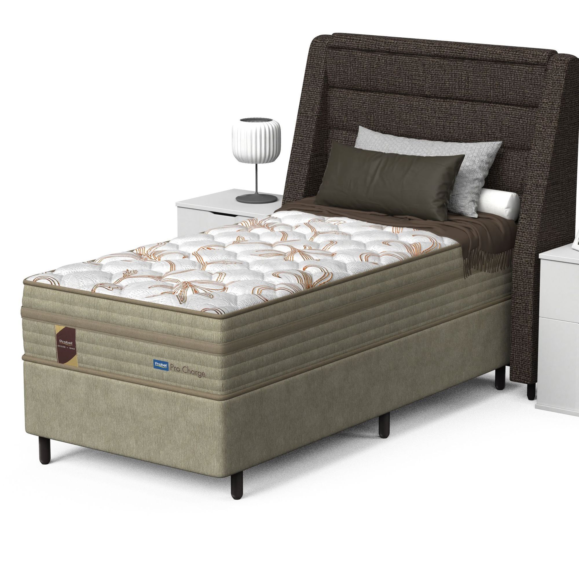 Conjunto Box Solteiro Mola Probel Pró Charge (88x188x54cm) - Imagem 3
