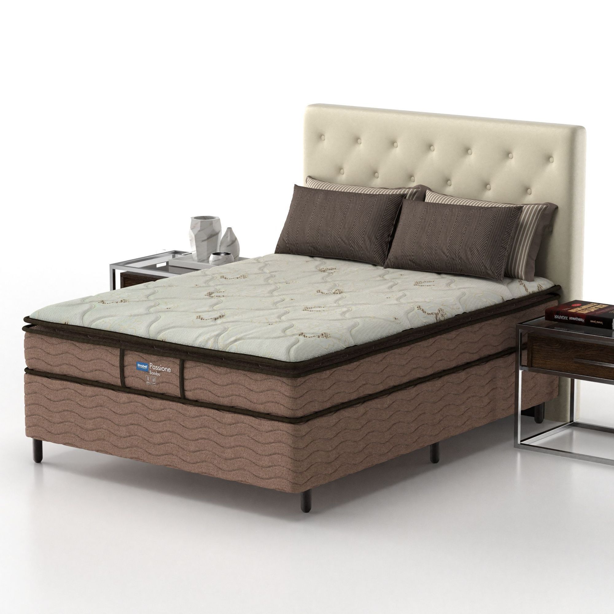 Conjunto Box Casal Mola Ensacada Probel Passione Bambu (138x188x52cm) - Imagem 2