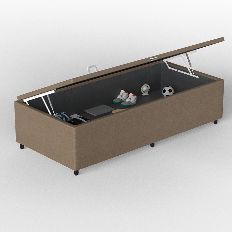 Box Baú Solteiro Probel Luxo Suede - Imagem 15