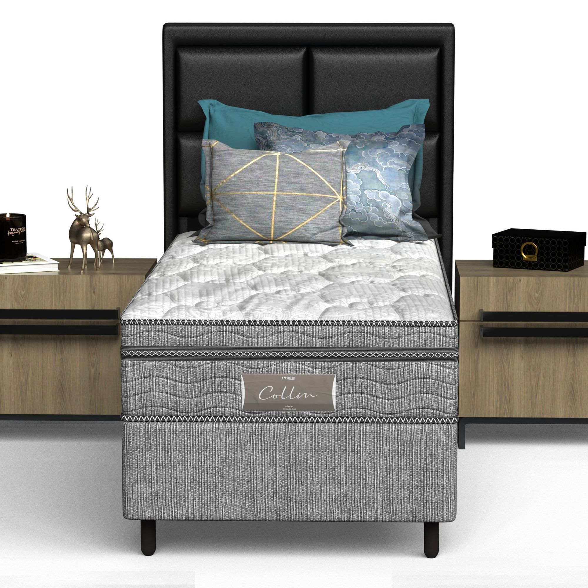 Colchão Solteiro Mola Ensacada Probel Collin (88x188x30cm) - Imagem 4