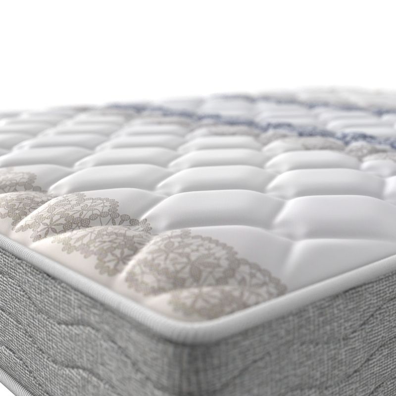 Colchão Solteiro Espuma D45 Guarda Costas Probel 20cm Branco/Cinza (88x188x20cm) - Imagem 3