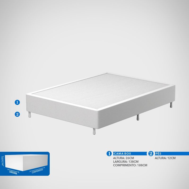 Base Box Casal Probel Luxo Rústico - Imagem 8