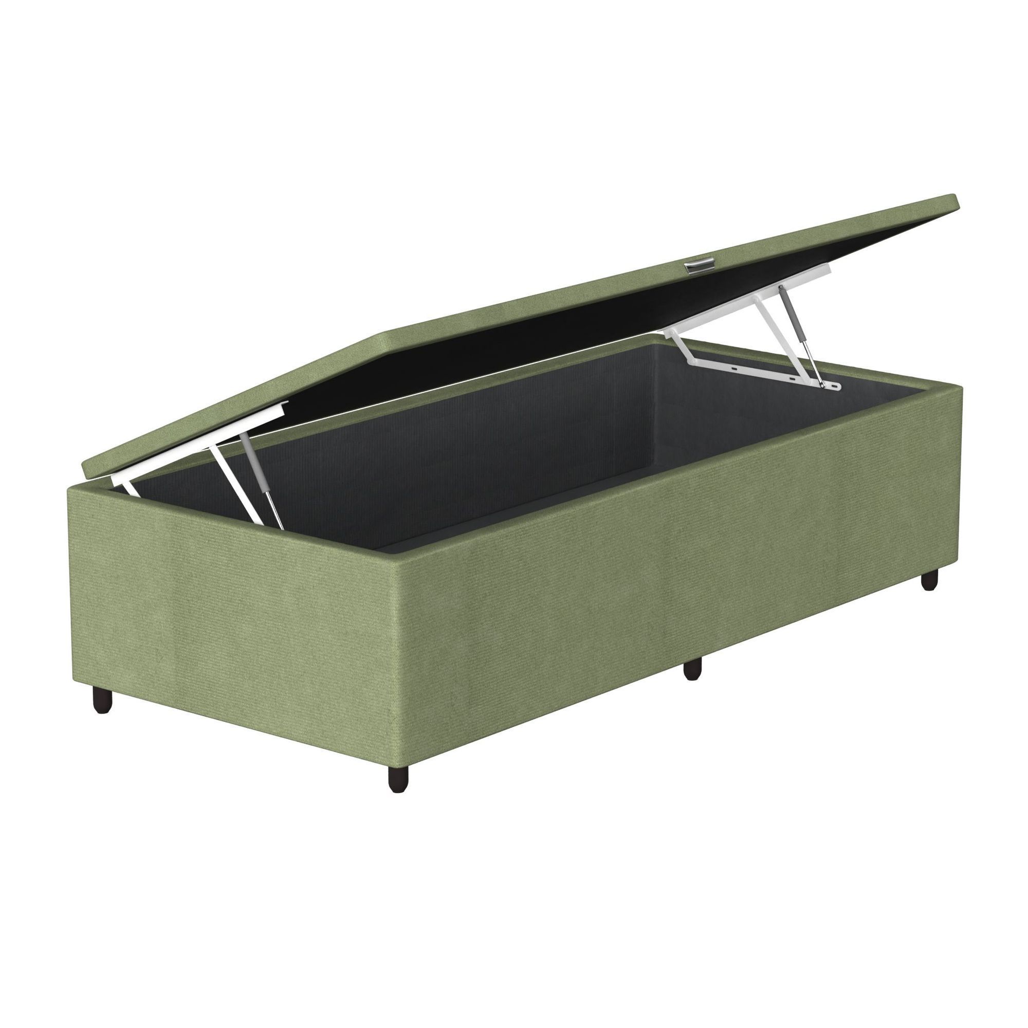 Box Baú Solteiro Probel Luxo Suede