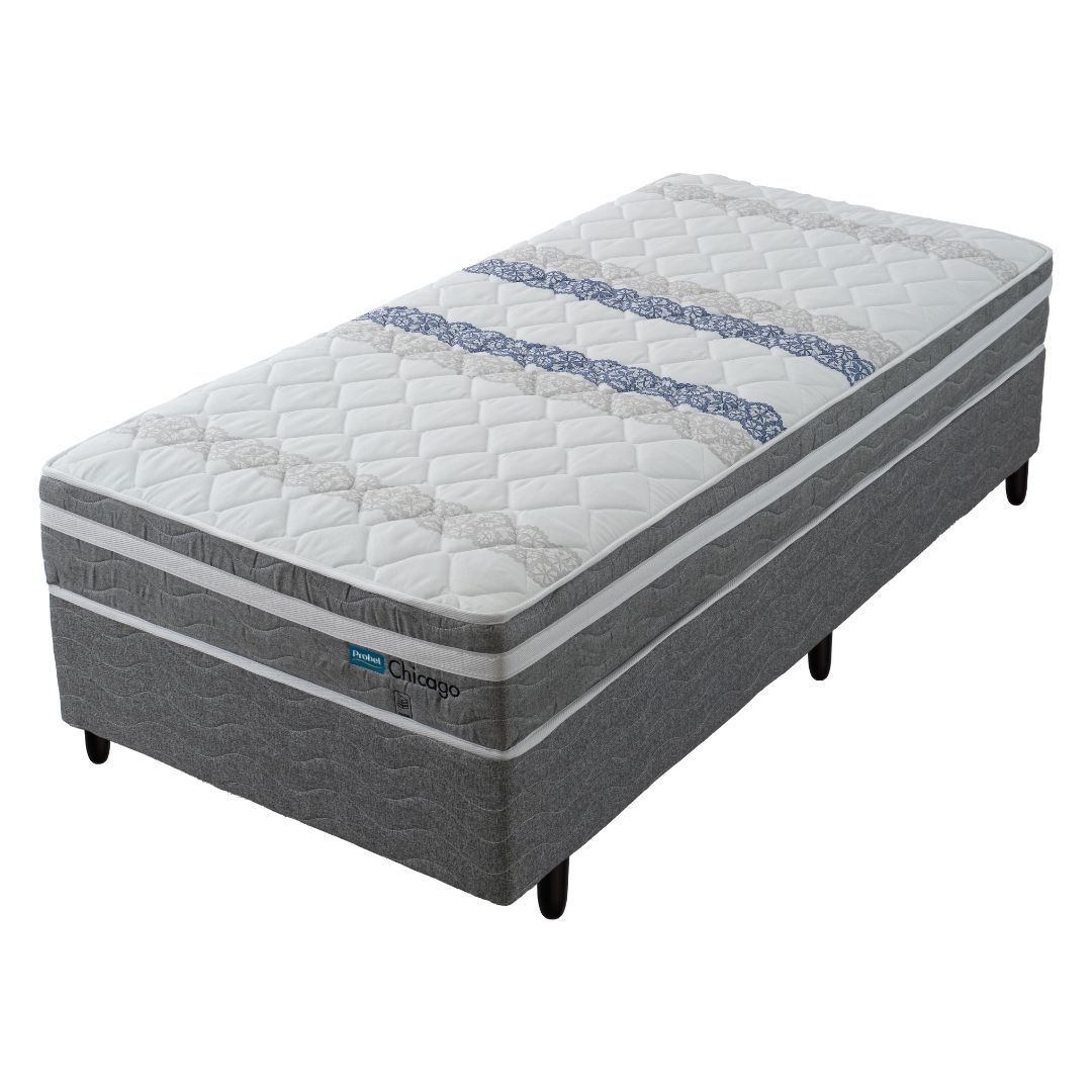 Conjunto Box Solteiro Mola Probel Chicago (88x188x50cm)