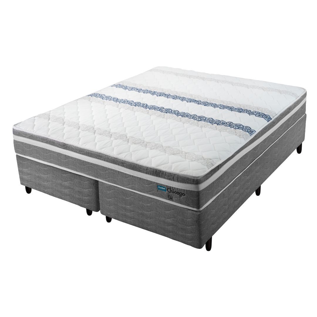 Conjunto Box Queen Mola Probel Chicago (158x198x50cm)