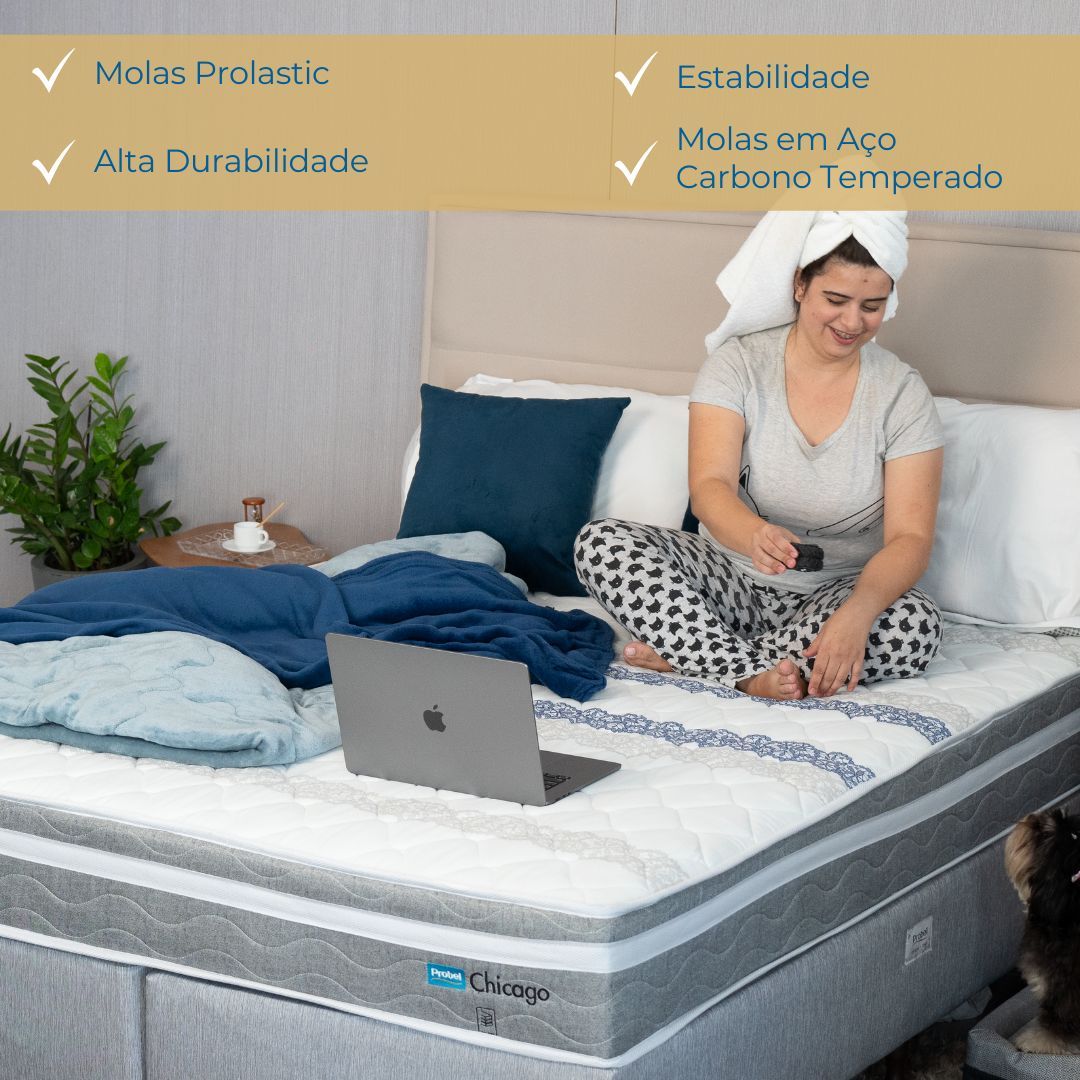 Conjunto Box King Mola Probel Chicago (193x203x50cm) - Imagem 2
