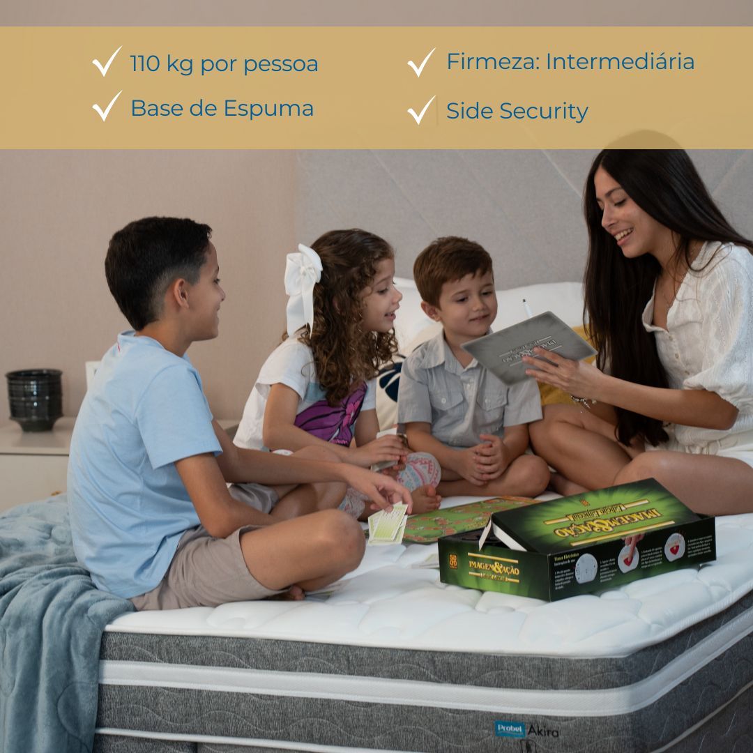 Conjunto Box Queen Mola Ensacada Probel Akira (158x198x46cm) - Imagem 3