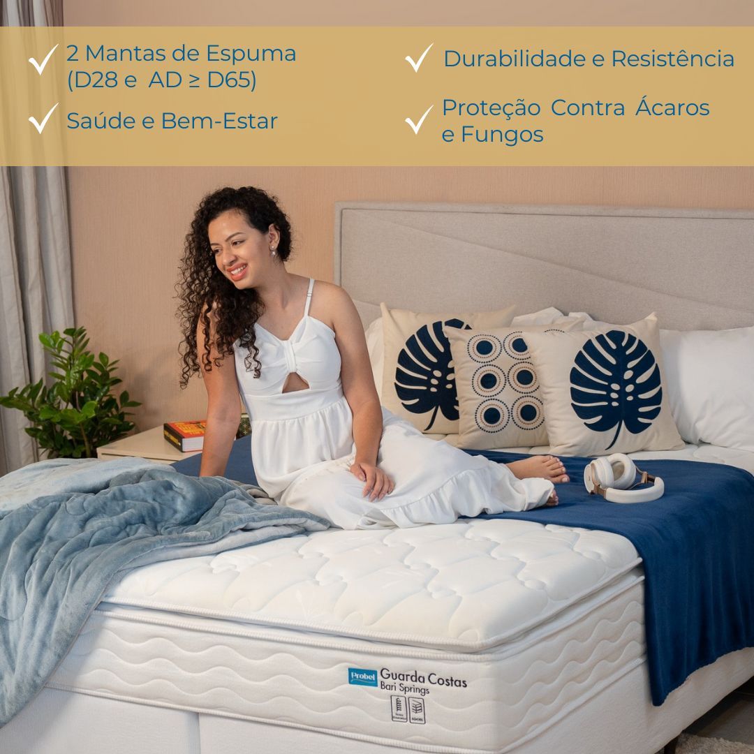 Colchão King Mola Ensacada Probel Bari (193x203x32cm) - Imagem 4
