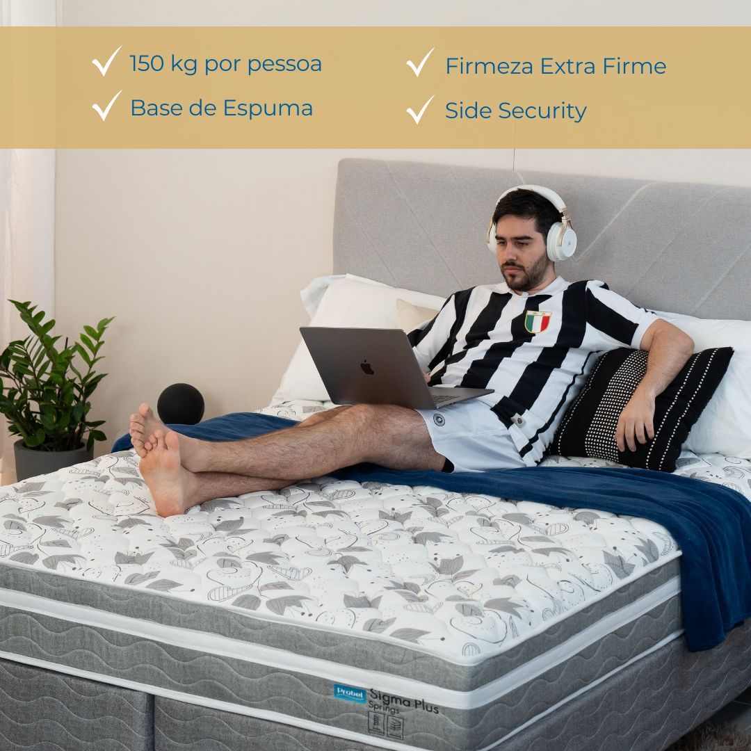 Conjunto Box King Mola Ensacada Probel Sigma Plus (193x203x50cm) - Imagem 3