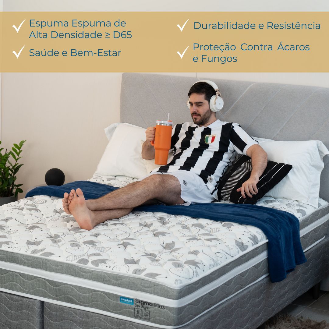 Conjunto Box King Mola Ensacada Probel Sigma Plus (193x203x50cm) - Imagem 4