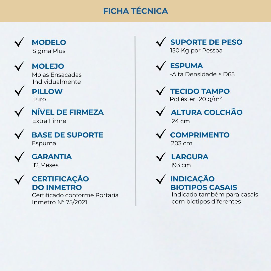 Conjunto Box King Mola Ensacada Probel Sigma Plus (193x203x50cm) - Imagem 6