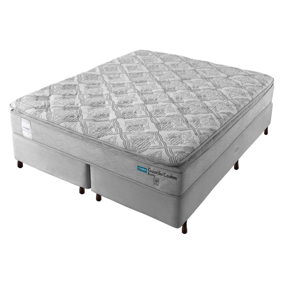 Conjunto Box Queen Mola Probel Roma (158x198x56cm)