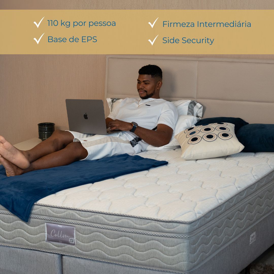 Conjunto Box Queen Mola Ensacada Probel Collin (158x198x56cm) - Imagem 3