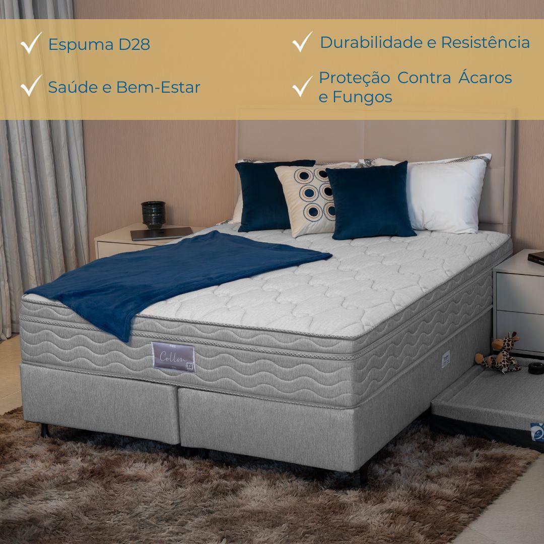 Conjunto Box Queen Mola Ensacada Probel Collin (158x198x56cm) - Imagem 4